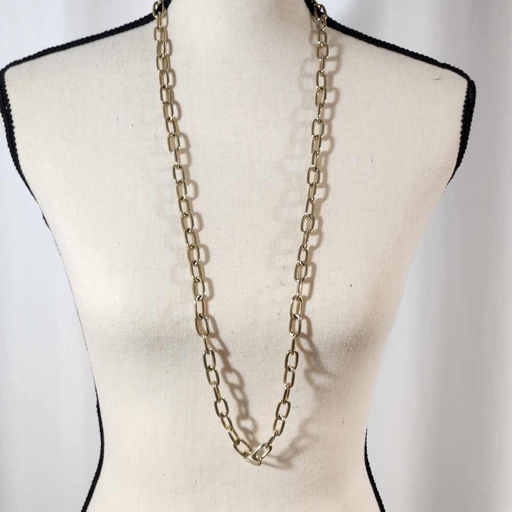 Vintage Gold Tone Link Necklace